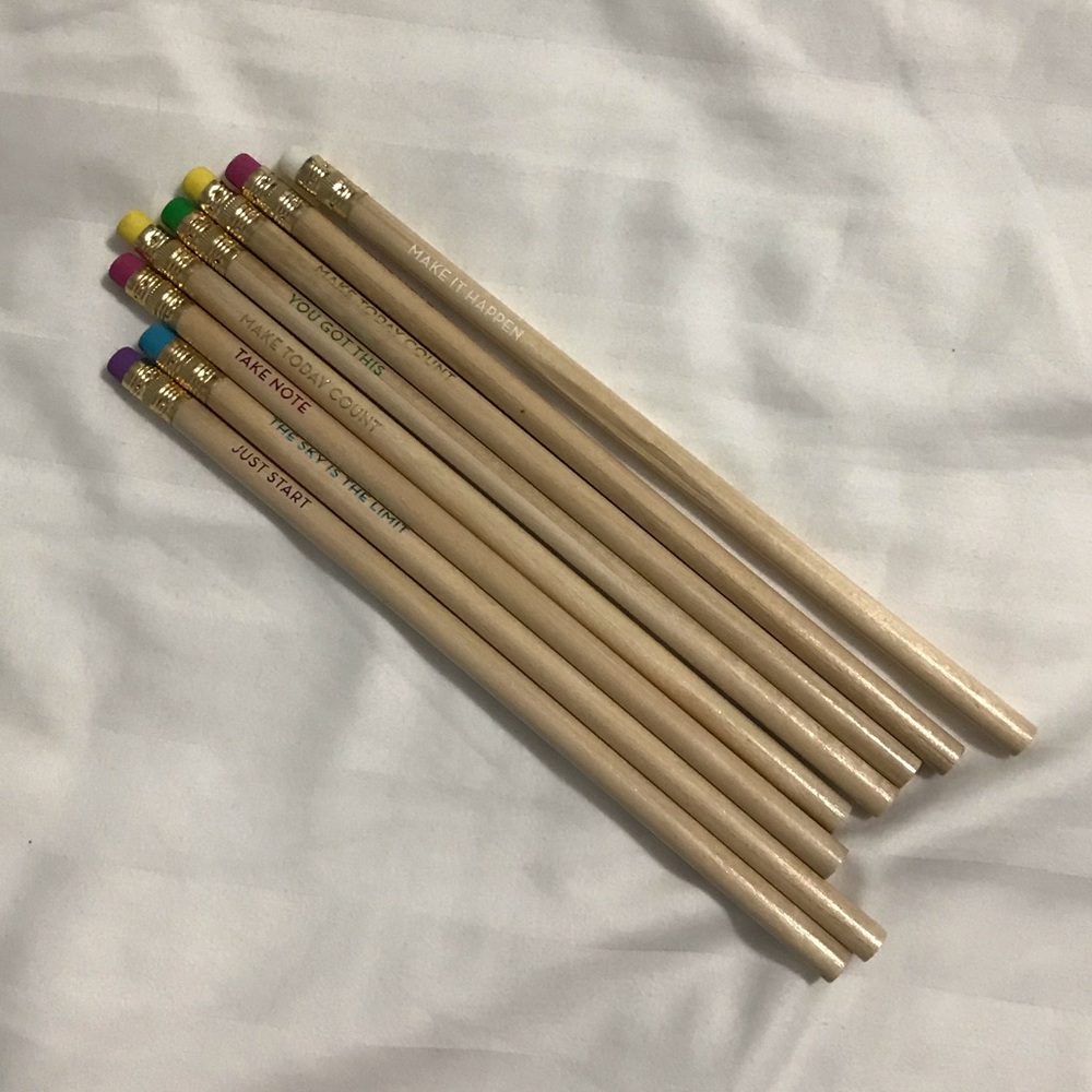 FREE w/ purchase- Inspirational quote pencils